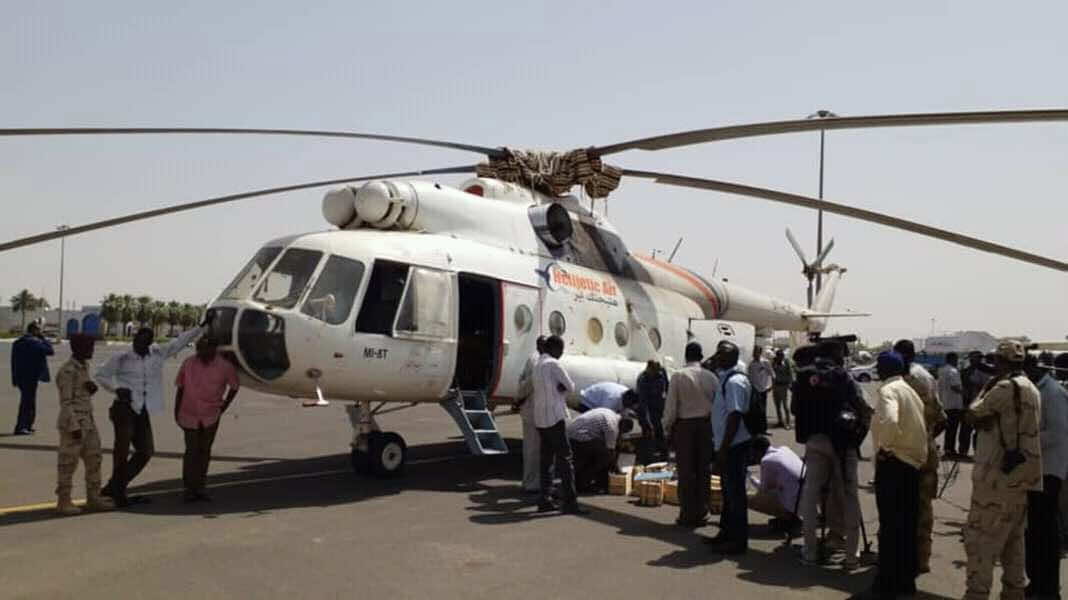 القوات السودانية تنشر أولى صور الطائرة المغربية التي كانت تقل 84 كيلوغرام من الذهب