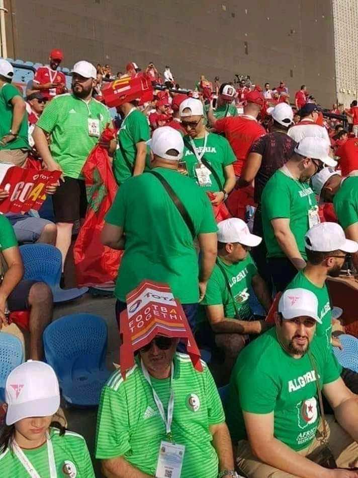 "كان 2019".. جزائريون يُقرون بمغربية الصحراء.. صور