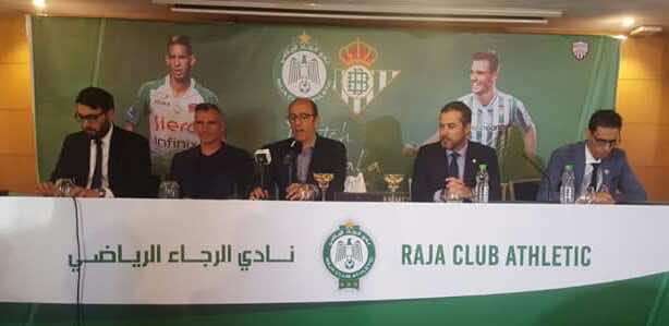 الرجاء يوقع "بروتوكول" اللقاء الودي أمام ريال بيتيس