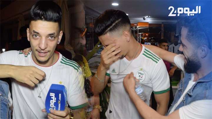 مؤثر.. دموع جزائري مقيم بالمغرب بعد التتويج باللقب: " شاركت فرحتي مع خوتنا المغاربة" - فيديو