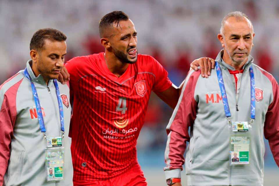 إصابة خطيرة تهدد موسم بنعطية.. سيجري عملية جراحية بفرنسا
