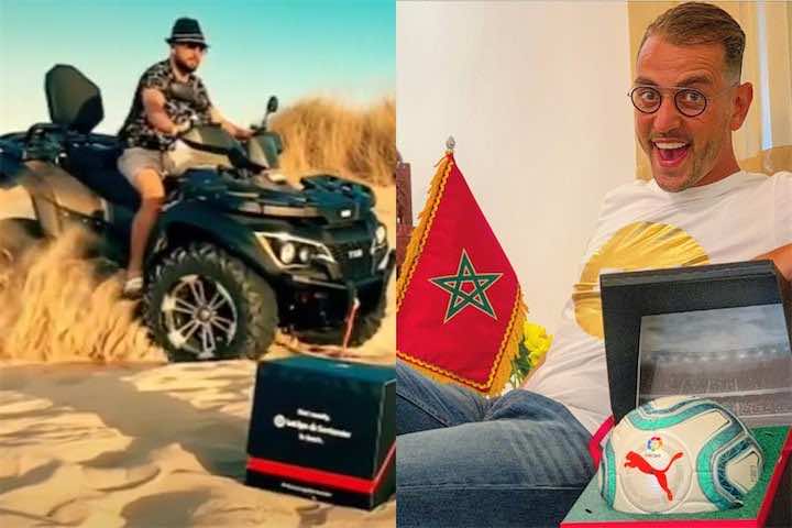 مومو والدوزي.. مغربيان اختارهما "الدوري الاسباني " لتجربة كرته الرسمية-فيديو