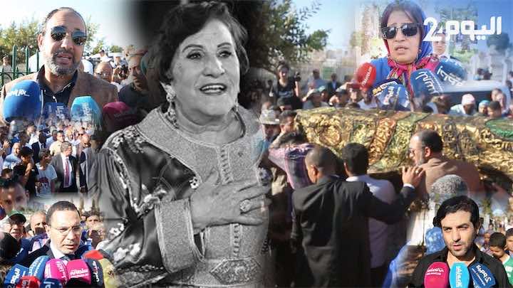جثمان أمينة رشيد يُدفن بجانب زوجها.. جنرالات وسياسيون وفنانون في وداع "لالة حبي" -فيديو