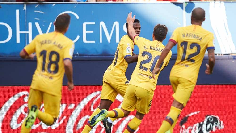 الدوري الإسباني.. برشلونة يسقط في فخ التعادل أمام مضيفه أوساسونا