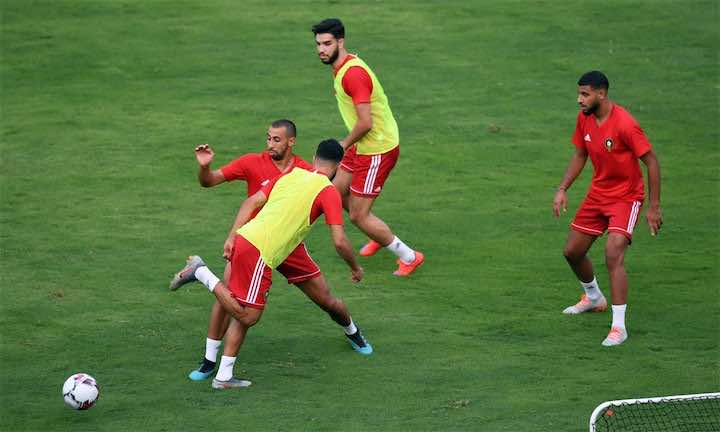 "الأسود" يخوضون أول حصة تدريبية  بوجدة