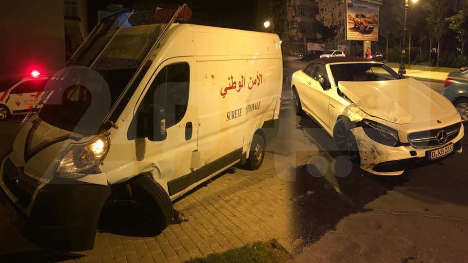طنجة..إصابة شرطيين في حادث خطير..مخمور يصدم سيارة للأمن!