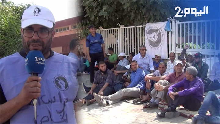عمال الحراسة والنظافة بالمدارس يحتجون: ما تخلصناش 14 شهر.. ومنا من يعيش بالصَدَقة-فيديو!