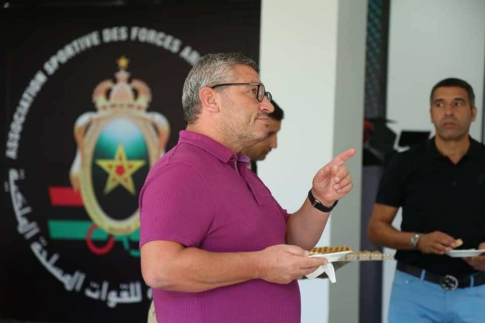 النيبت والمدير التقني الوطني بمركز تكوين  نادي الجيش الملكي - صور