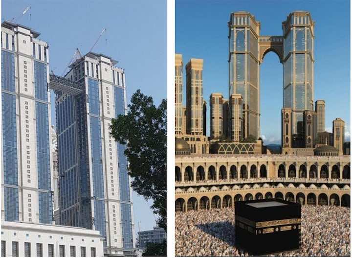 السعودية تبني أعلى مصلى معلق في العالم يطل على الكعبة من ارتفاع 161 مترا