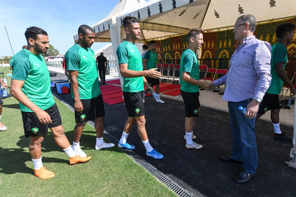 في مران حضره فوزي لقجع.. المنتخب المحلي يجري آخر حصة تدريبية قبل لقاء الجزائر