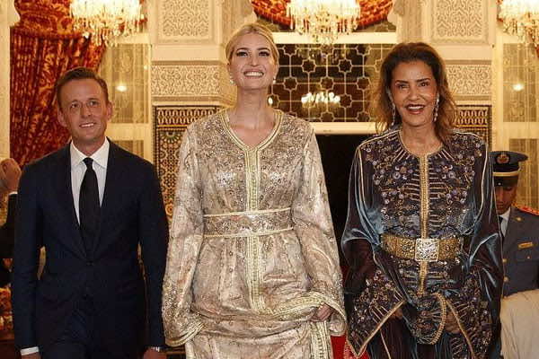 القفطان المغربي يزين نجلة ترامب.. فايسبوكيون: القفطان يليق بك-صور