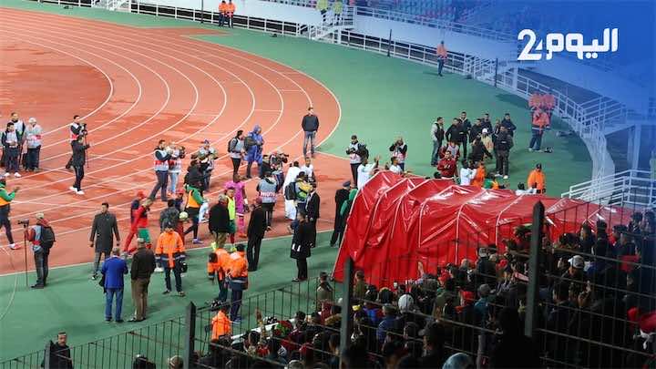 فرحة واحتفالات موريتانية كبيرة بين الجماهير واللاعبين بعد التعادل مع المنتخب المغربي - فيديو