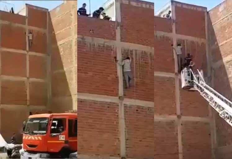 استئنافية طنجة تقضي ب 8 سنوات سجنا نافذا في حق لص علق بجدار بناية وأنقدته الوقاية المدنية