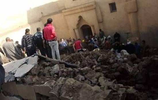 انهيار حائط كنيسة وسط مصر يقتل 3 أشخاص ويصيب آخرين