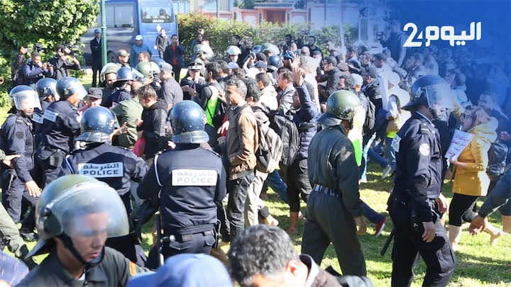 تفريق احتجاجات الأساتذة في العطلة.. نقابيون: الحكومة غلبت المقاربة الأمنية والوزارة تملصت من التزاماتها