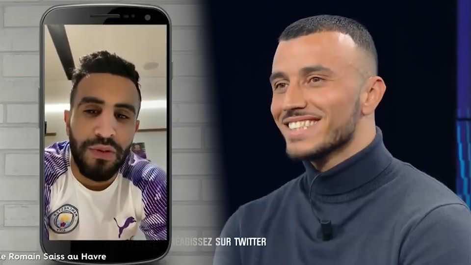 محرز يدعو سايس لمواجهة بين المغرب والجزائر ويصرح مازحا: " هل تتهربون من مواجهتنا؟" - فيديو
