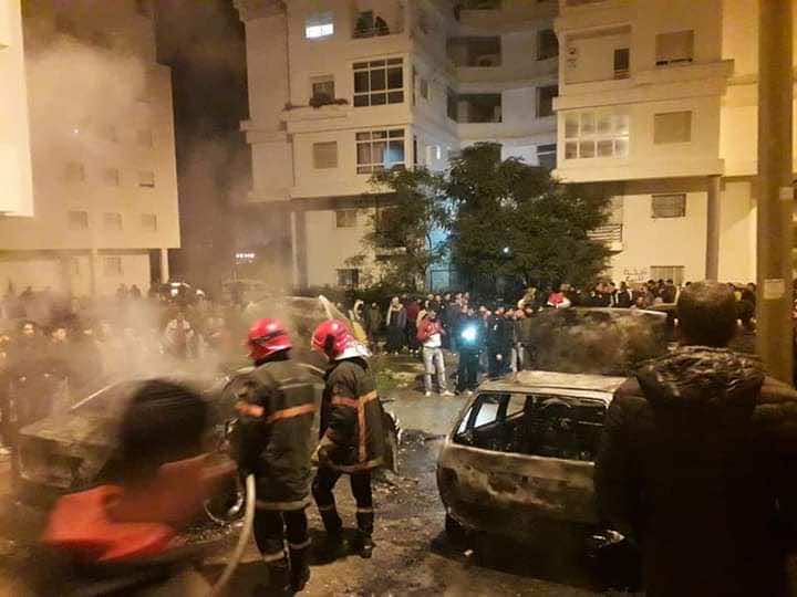 طنجة.. حريق مهول يلتهم سيارات في المجمع الحسني والأسباب مجهولة- صور