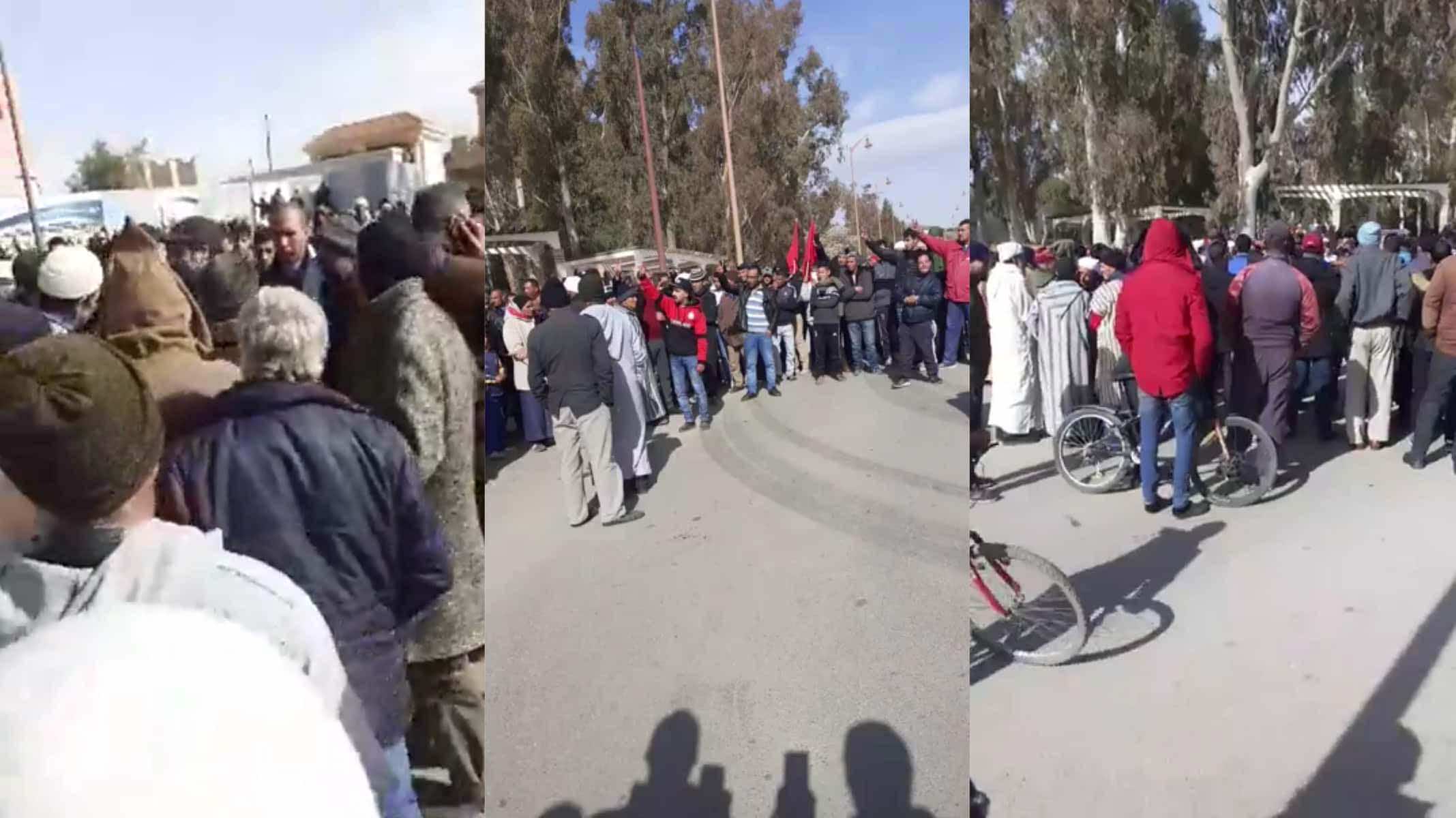 بعد سنتين من الهدوء الحذر.. الاحتجاجات تعود لجرادة بسبب فواتير الكهرباء- فيديو