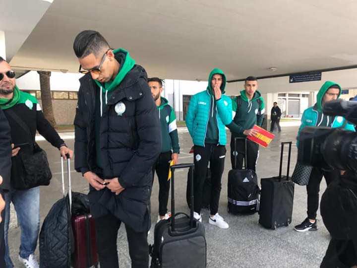 بعثة الرجاء تصل تونس وسط استقبال رسمي وحصتين تدريبيتين قبل مواجهة الترجي -صور