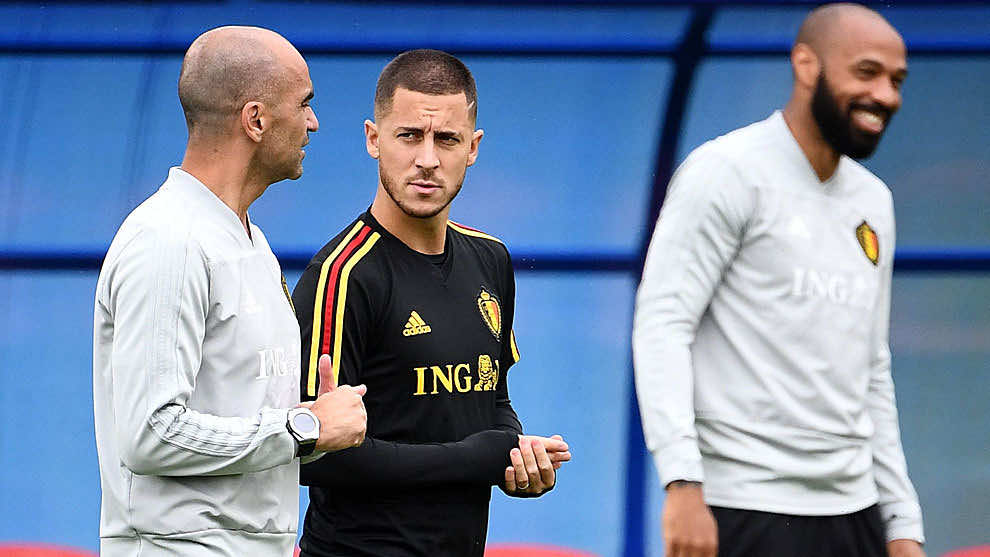 مدرب المنتخب البلجيكي: "هازارد سيعود قبل نهاية "الليغا"