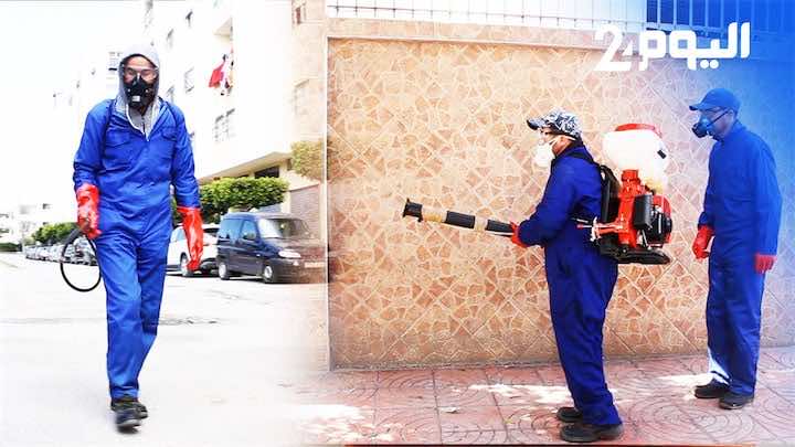 للحد من انتشار الجائحة.. مقاطعة بني مكادة تعقم المنطقة الصناعية في طنجة- فيديو
