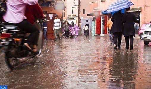 زخات مطرية رعدية قوية يومي الثلاثاء والأربعاء بعدد من أقاليم المملكة
