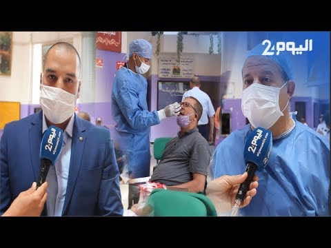 استعداداً لعودة حركة النقل.. إخضاع العاملين في المحطة الطرقية بني ملال لتحاليل كورونا- فيديو