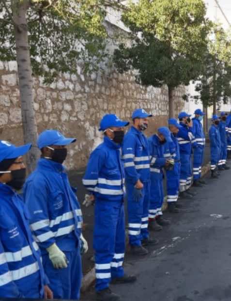 عمال النظافة يهددون عمدة البيضاء بإضراب عن العمل يوم عيد الأضحى- صور