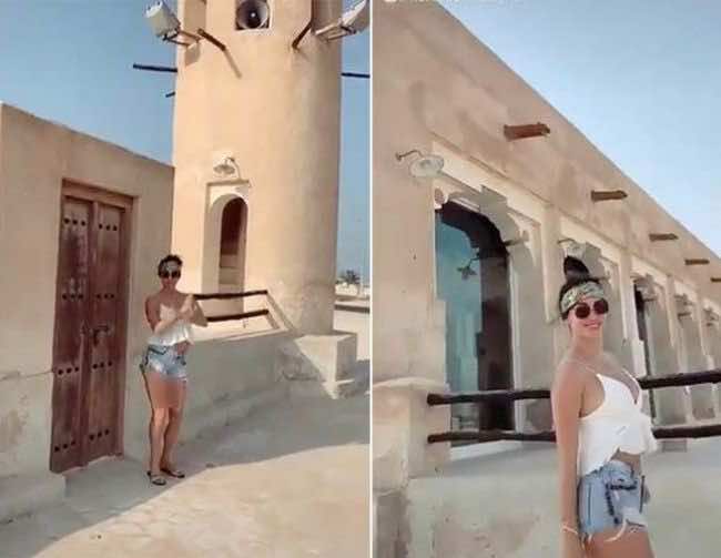 أجنبية ترقص في مسجد.. فيديو يخلق الجدل