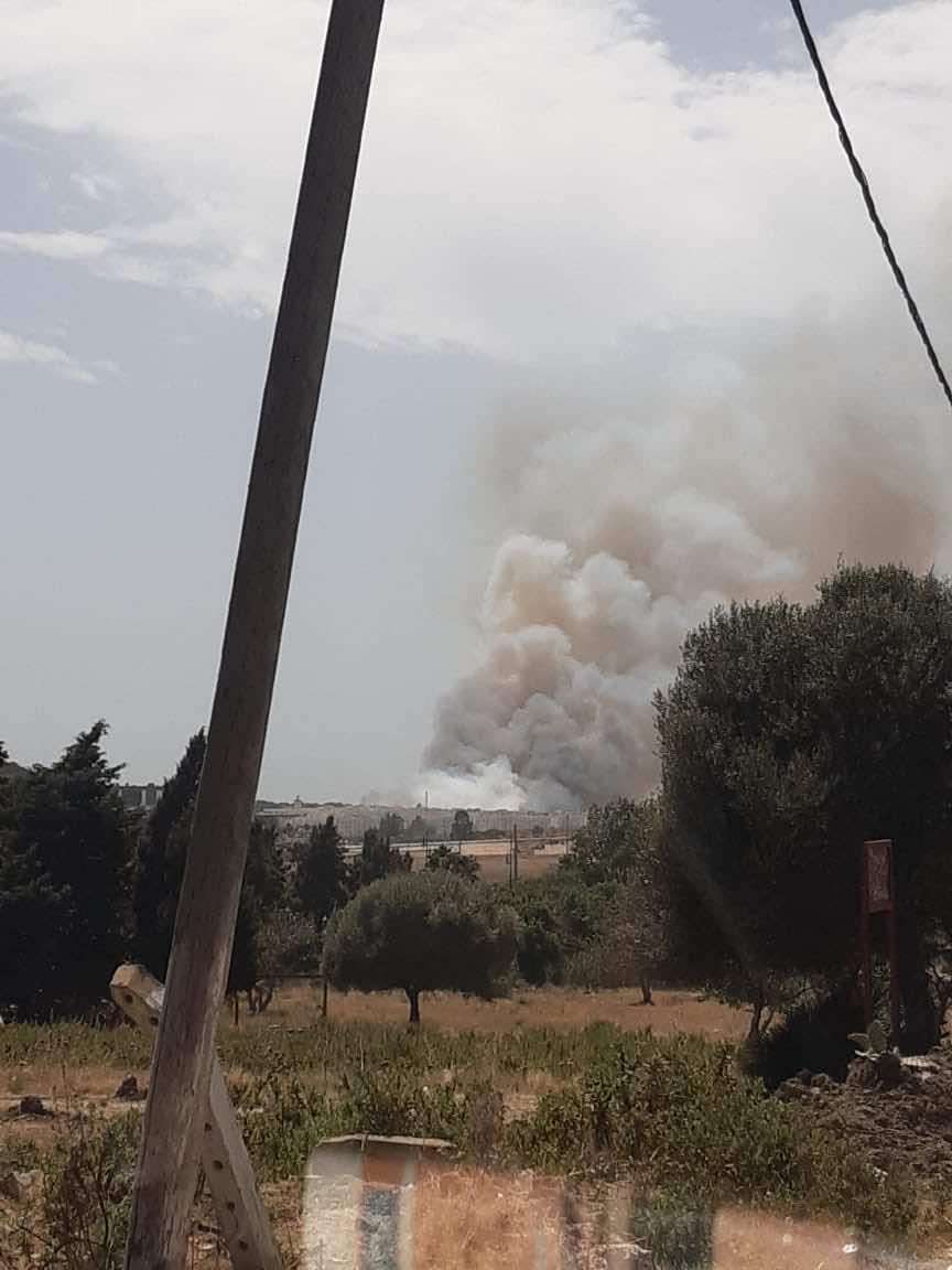حريق كبير في الغابة الديبلوماسية يستنفر عناصر الوقاية المدنية في طنجة