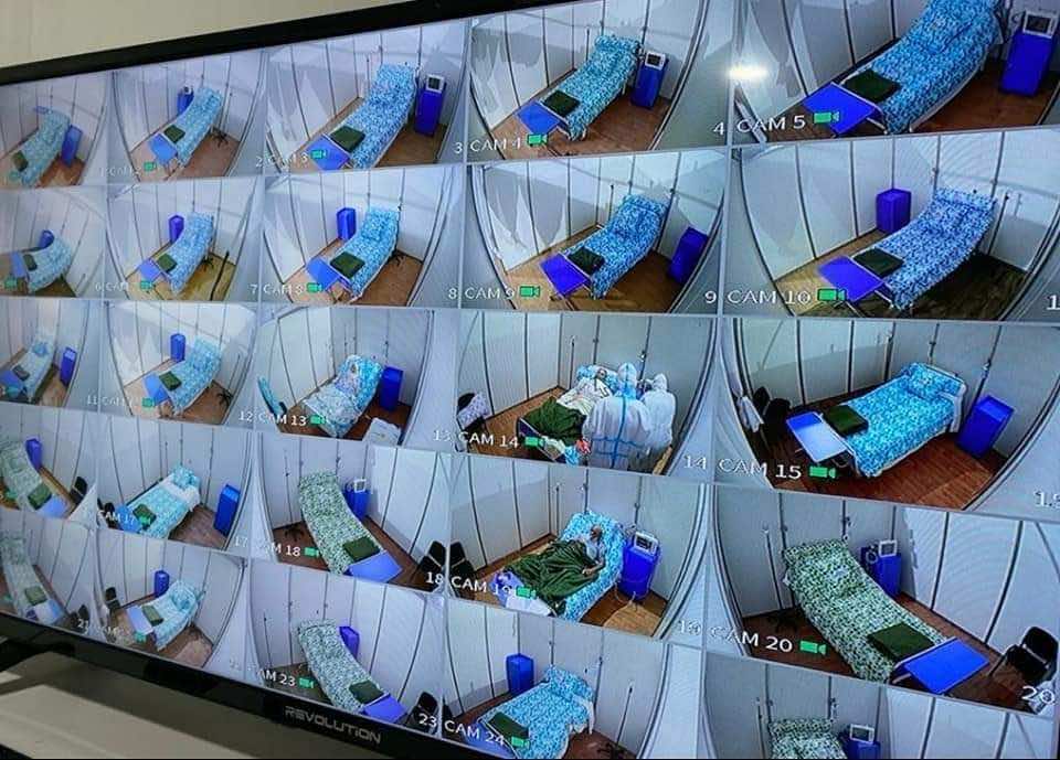 طريقة جديدة لتواصل مصابي كورونا مع عائلاتهم في مستشفيات طنجة-صور