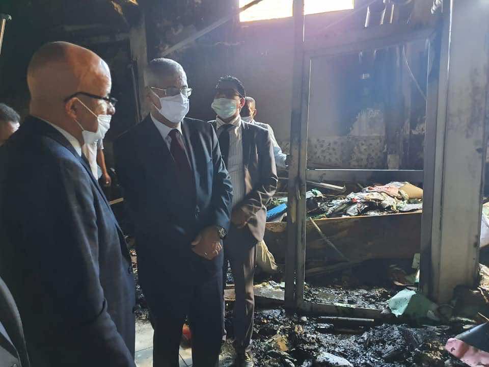 حريق يلتهم أحد أجنحة المحكمة الابتدائية بسلا..أضرار بليغة ووزير العدل يحل بالمكان