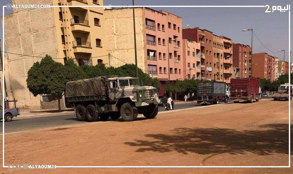 عاجل.. عناصر الجيش تصل إلى بني ملال للمساعدة في تنفيذ إجراءات الحجر الصحي-صور