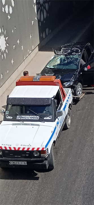 طنجة.. حادثة سير خطيرة في نفق "مركز الحليب" بين شاحنة و3 سيارات تتسبب في خسائر مادية جسيمة