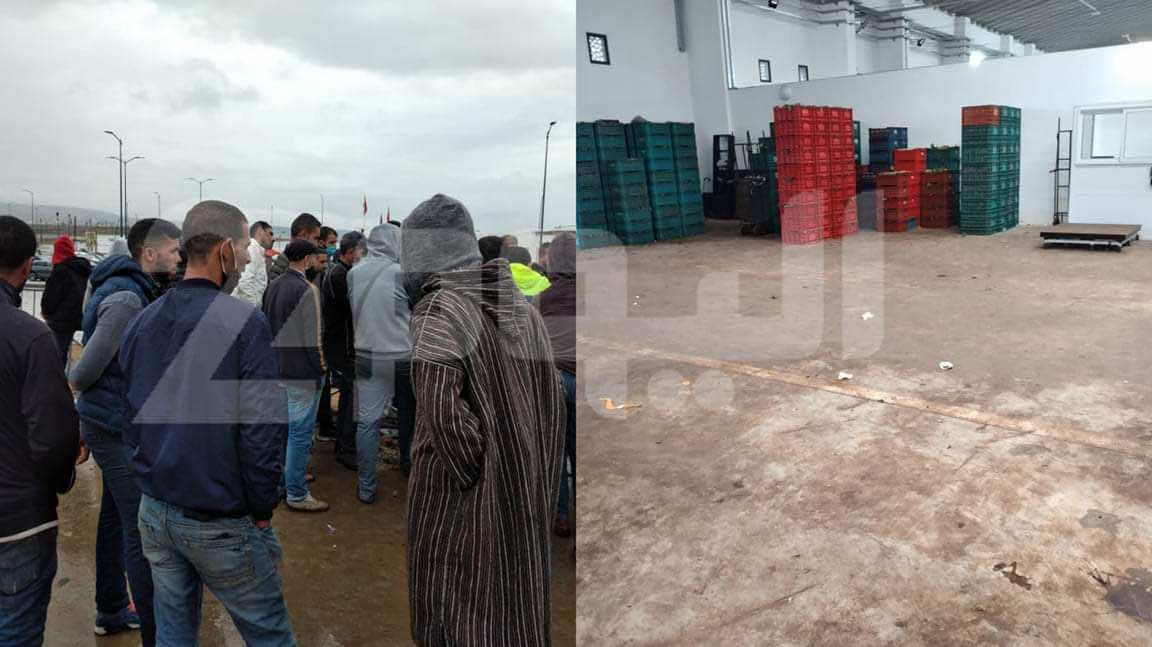 تجار سوق الجملة الجديد في طنجة يحتجون بسبب الأعطاب التقنية المتكررة
