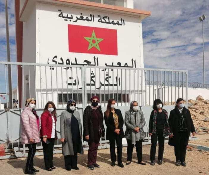القيادات النسائية للأحزاب تزور الكركارات وتبعث رسالة إلى المحتجزات في تندوف