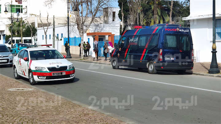 في ذكرى 20 فبراير..استنفار أمني أمام مندوبية الصحة بطنجة من أجل منع احتجاج-صور