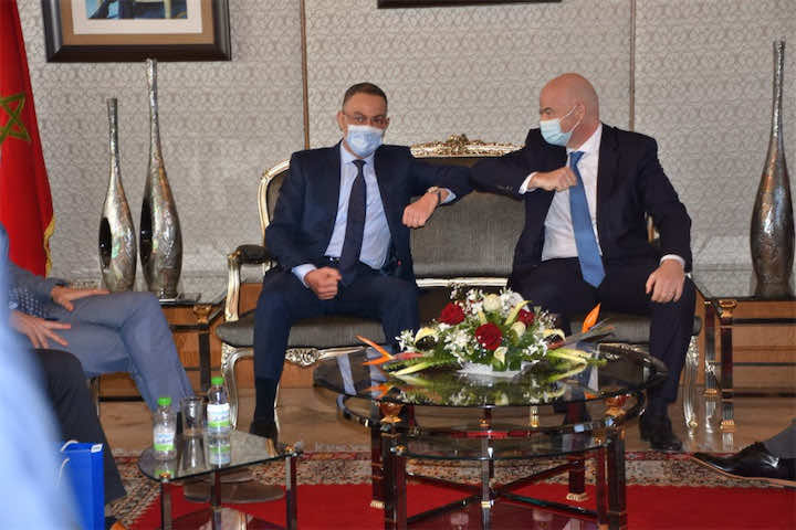 رٸيس "الفيفا": المغرب بلد كبير في كرة القدم وأنا هنا لمناقشة مجموعة من البرامج والمشاريع
