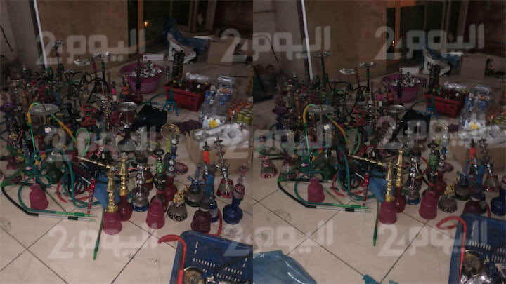 تقدم الشيشا ومخدر غاز الهيليوم..اعتقال 7 أشخاص بعد مداهمة مقهى في طنجة - صور