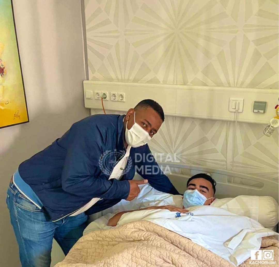 رضا بوغيمة لاعب الكوكب المراكشي يجري عملية جراحية ناجحة على مستوى الركبة