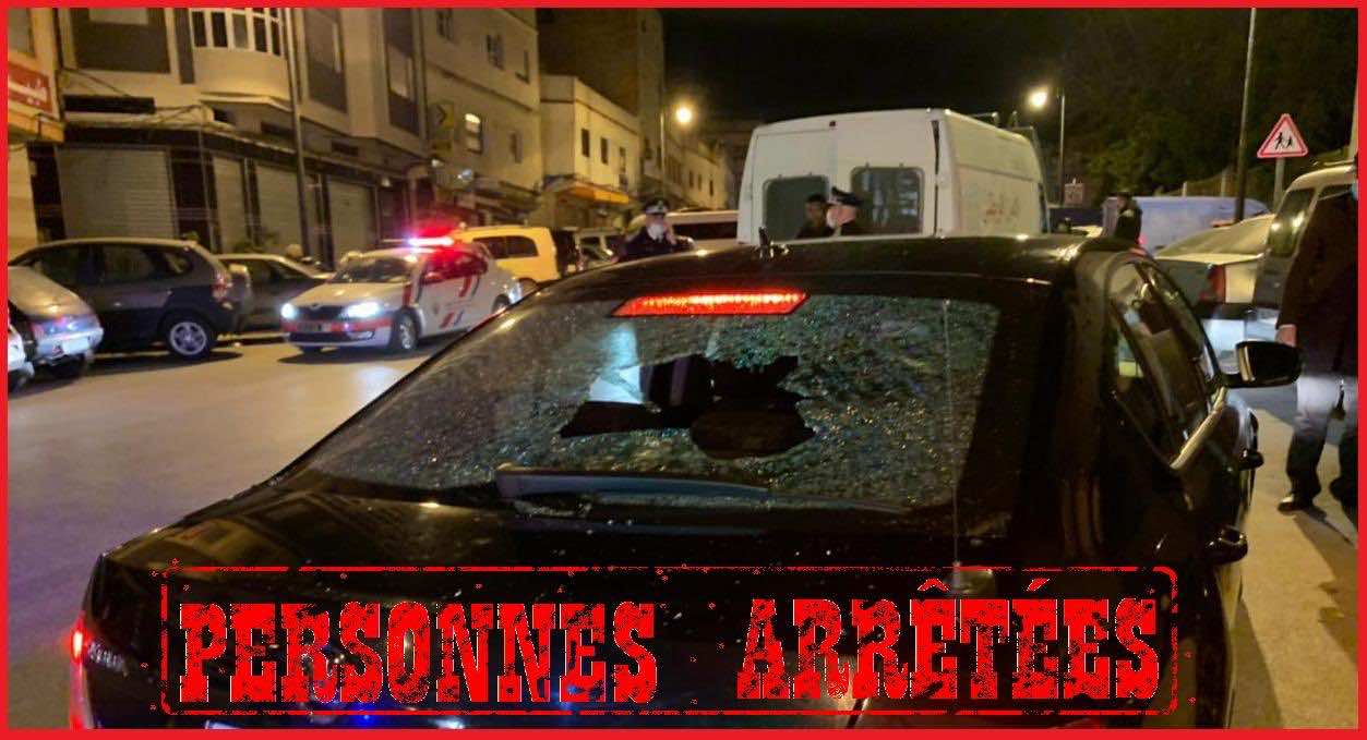 أمن طنجة يوقف أربعة أشخاص بسبب رشق سيارات الشرطة بالحجارة