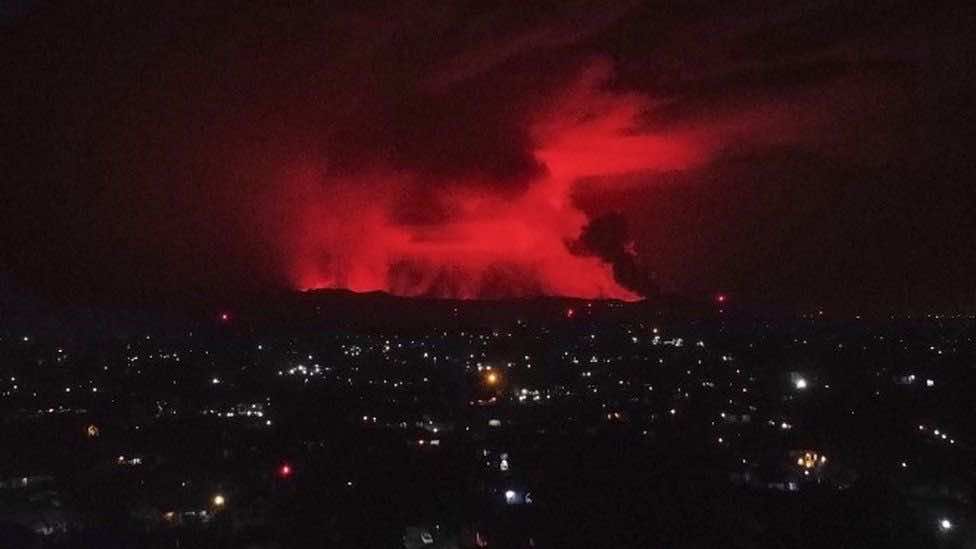 ثوران بركان يدفع إلى إخلاء مدينة "غوما" شرق الكونغو -فيديو