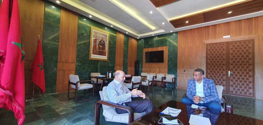 بلقايد يستقبل رئيس الكوكب المراكشي حنيش في أفق توقيع اتفاقية شراكة جديدة