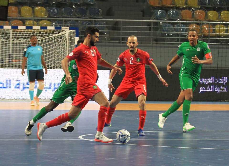 البطولة العربية لكرة الصالات.. المنتخب الوطني يمطر شباك جزر القمر بثلاثية  