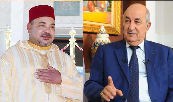 الرئيس الجزائري يهنئ الملك بحلول عيد الفطر