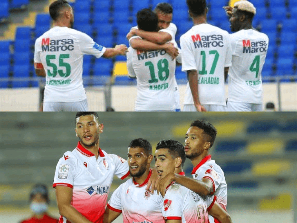 الوداد يواجه المغرب التطواني للابتعاد في الصدارة والرجاء يلعب مع برشيد للاقتراب من المتصدر