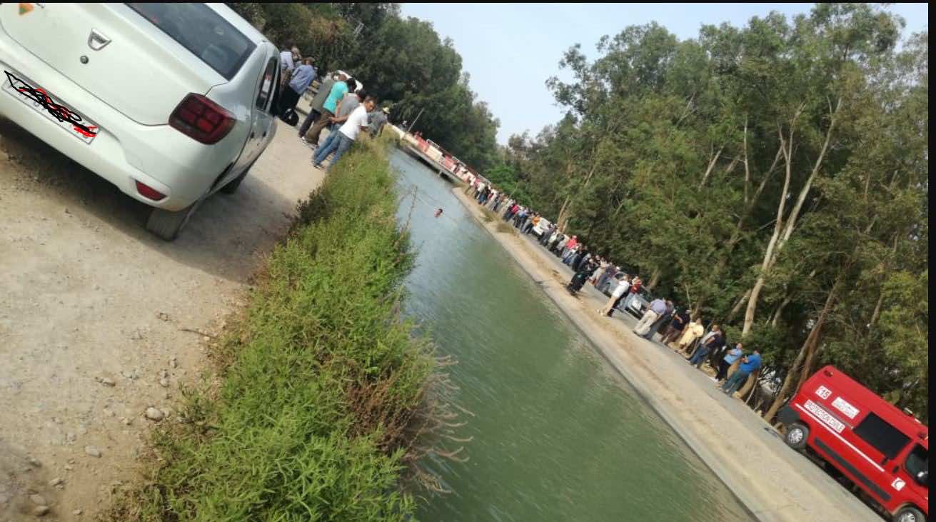 غرق سيدة سقطت سيارتها في قناة مائية بأزيلال