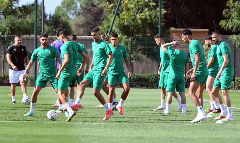 المنتخب الوطني يواصل الاستعداد لمبارياته في غياب ثمانية لاعبين