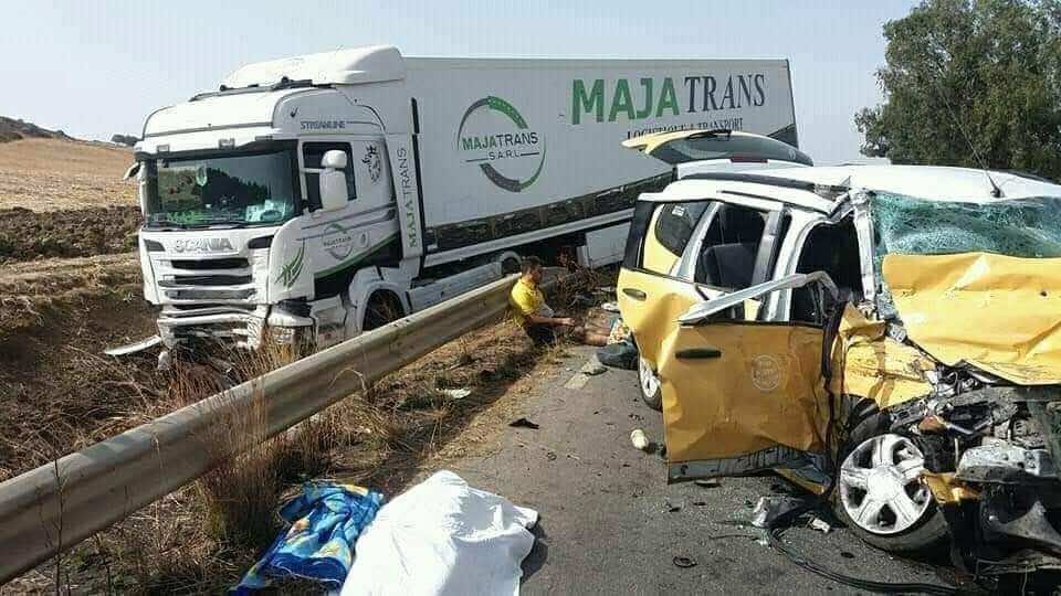 مصرع ثلاثة أشخاص في حادث سير بالقنيطرة- صور