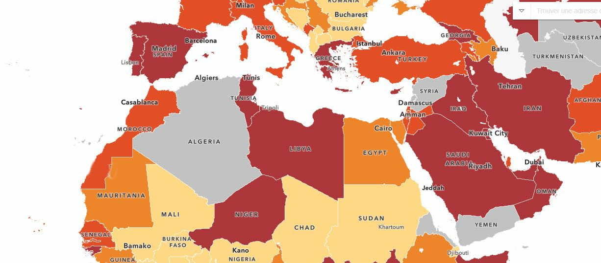 أمريكا تحين معطياتها وتضع المغرب ضمن فئة الدول ذات المخاطر الوبائية المرتفعة